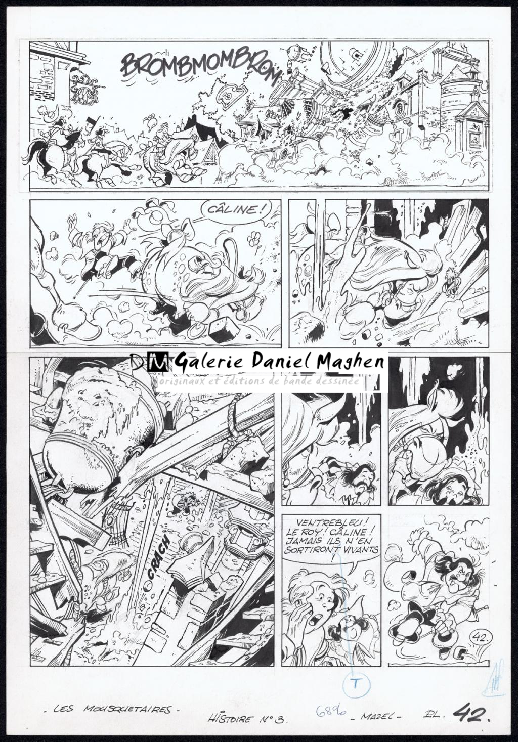 Planche originale n°42 - Mazel - Encre de Chine sur papier - 4348