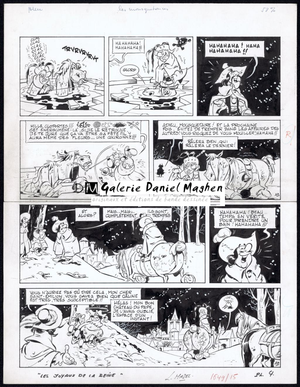 Planche originale n°4 - Mazel - Encre de Chine sur papier - 5002