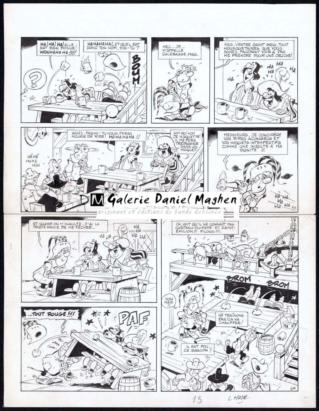 Planche originale n°6 - Mazel - Encre de Chine sur papier - 4350