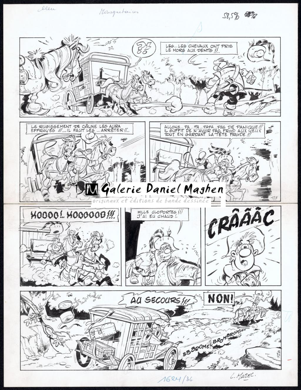 Planche originale 167 - Mazel - Encre de Chine sur papier - 5004