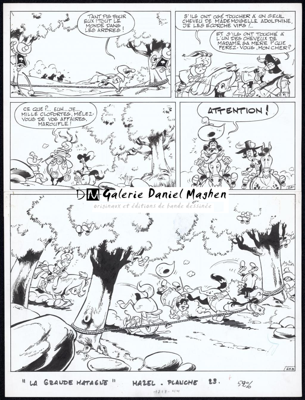 Planche originale n°23 publiée dans l'histoire La Grande Matagne - Mazel - Encre de Chine sur papier - 5009