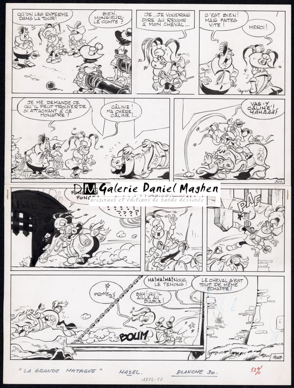 Planche originale n°30 publiée dans l'histoire La Grande Matagne - Mazel - Encre de Chine sur papier - 4354