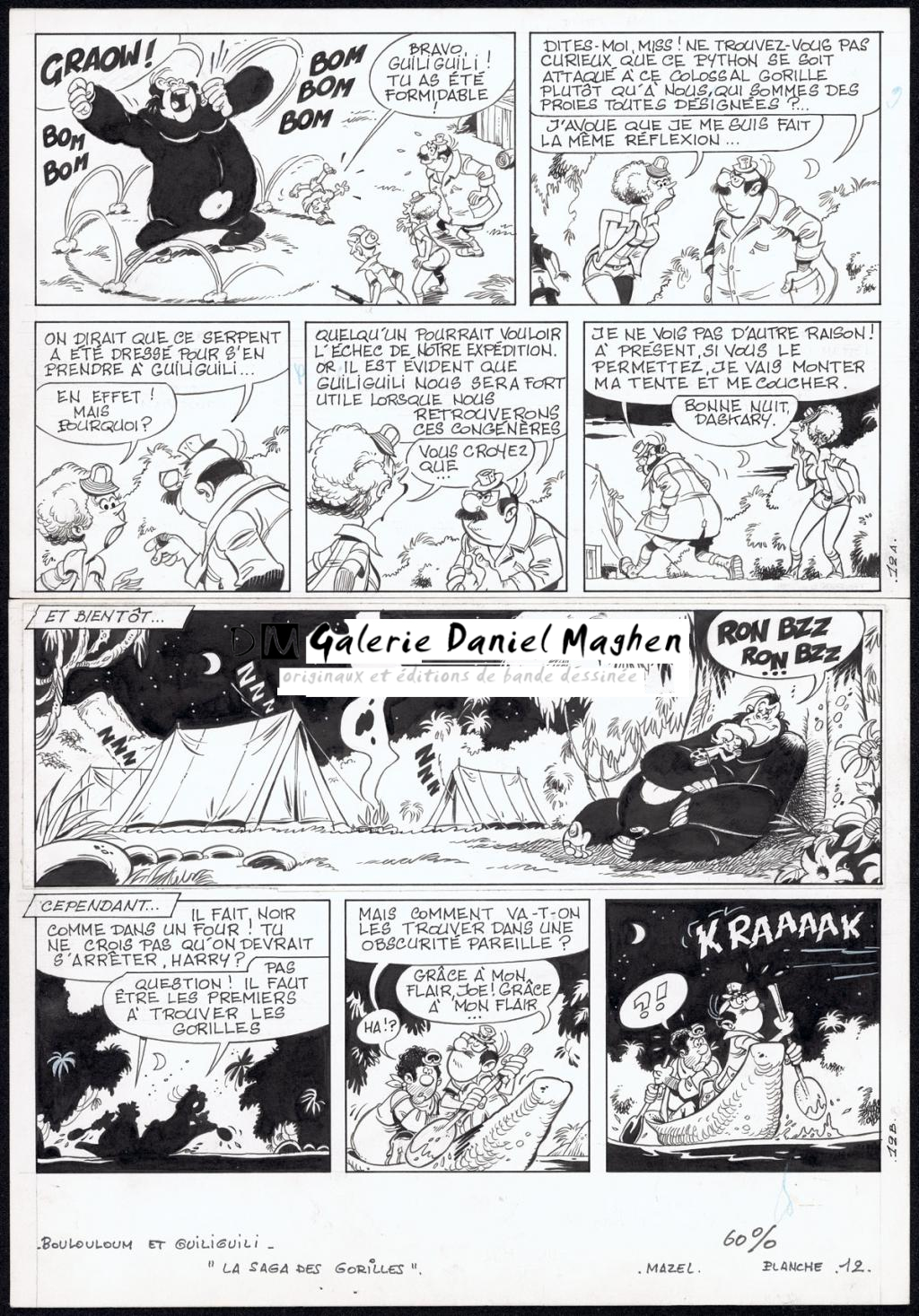 Planche originale n°12 - Mazel - Encre de Chine sur papier - 5019