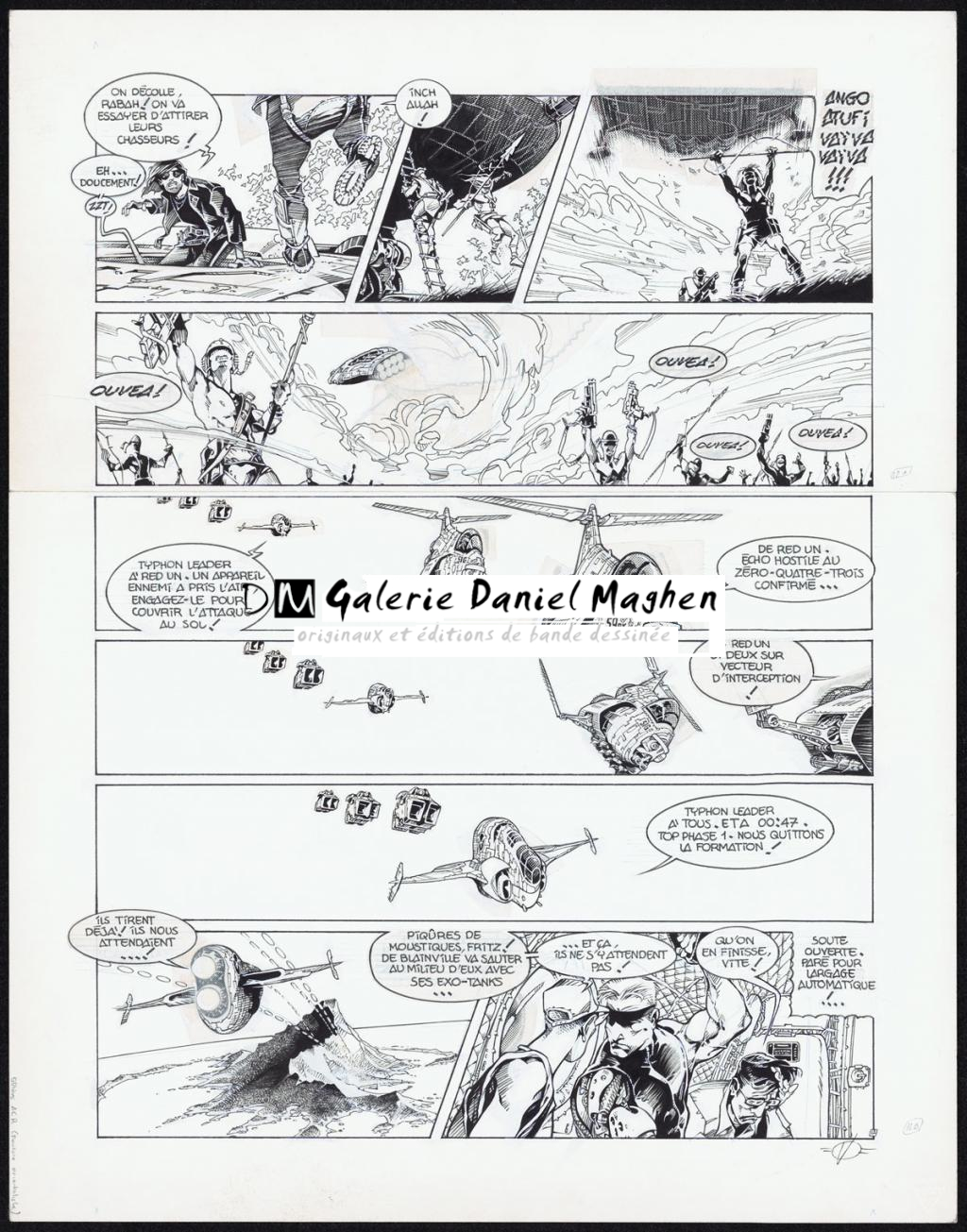 Planche originale n°12 - Olivier Vatine - Encre de Chine et gouache blanche sur papier - 5706