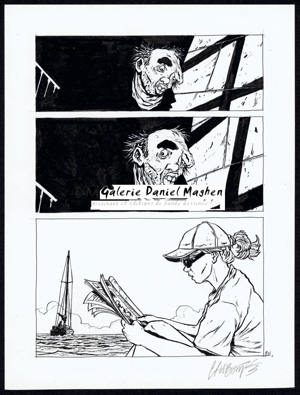 Planche originale 211 - Christophe Chabouté - Encre de Chine - 4976