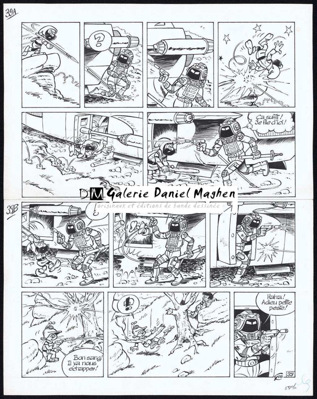 Planche originale n°39 - Gos / Walt - Encre de Chine sur papier - 4993