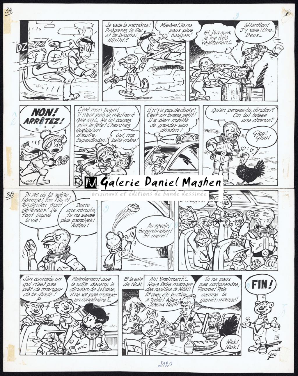 Planche originale n°3 - Roland Gos - Encre de Chine sur papier - 4337