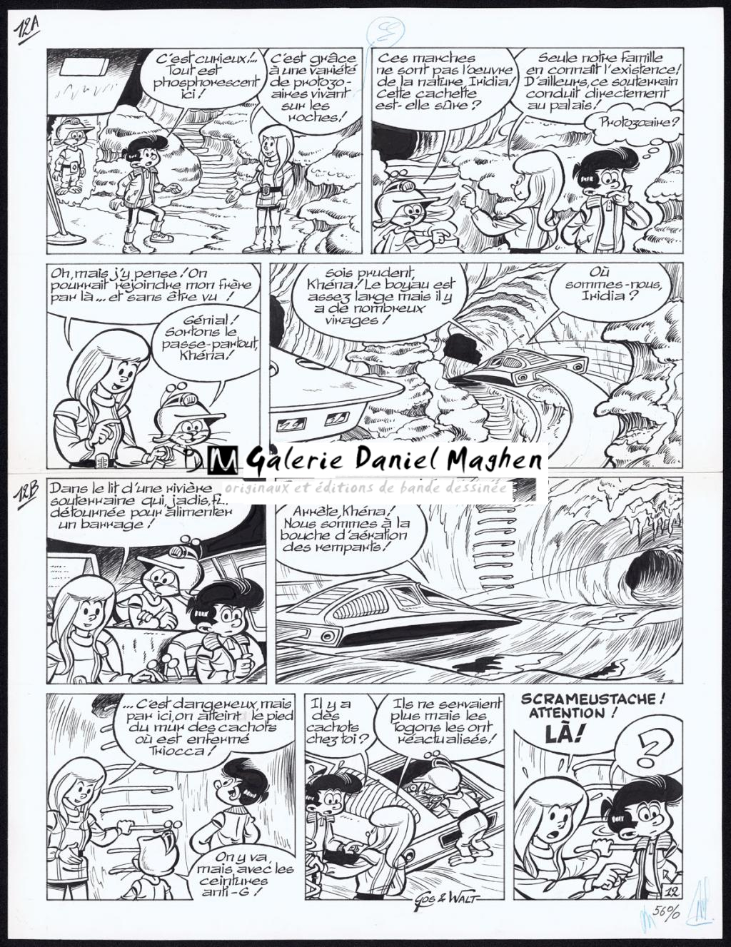 Planche originale n°12 - Gos / Walt - Encre de Chine sur papier - 4333
