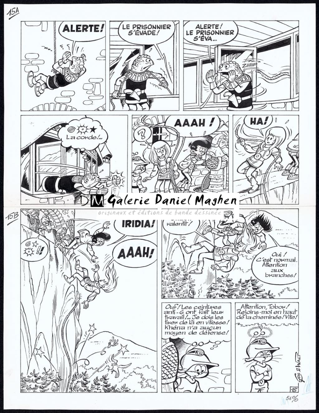 Planche originale n°15 - Gos / Walt - Encre de Chine sur papier - 4332