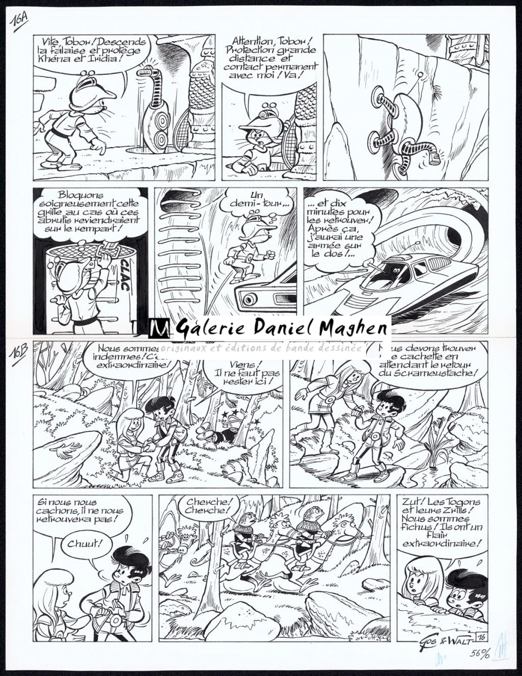 Planche originale n°16 - Gos / Walt - Encre de Chine sur papier - 4331