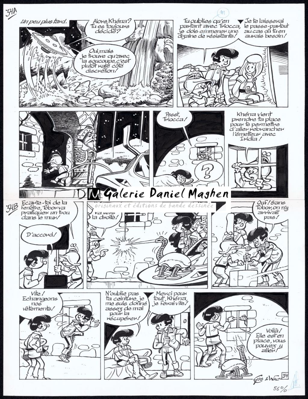 Planche originale n°34 - Gos / Walt - Encre de Chine sur papier - 4330