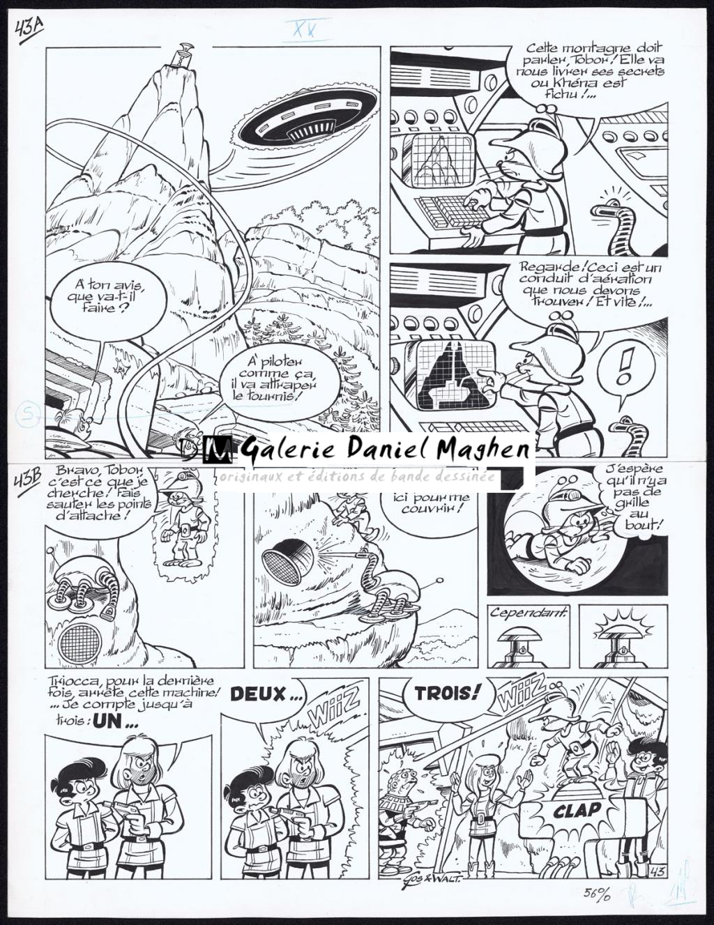 Planche originale n°43 - Gos / Walt - Encre de Chine sur papier - 4329