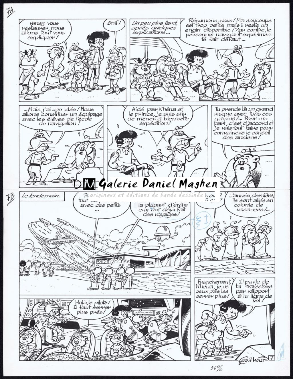 Planche originale n°7 - Gos / Walt - Encre de Chine sur papier - 4328