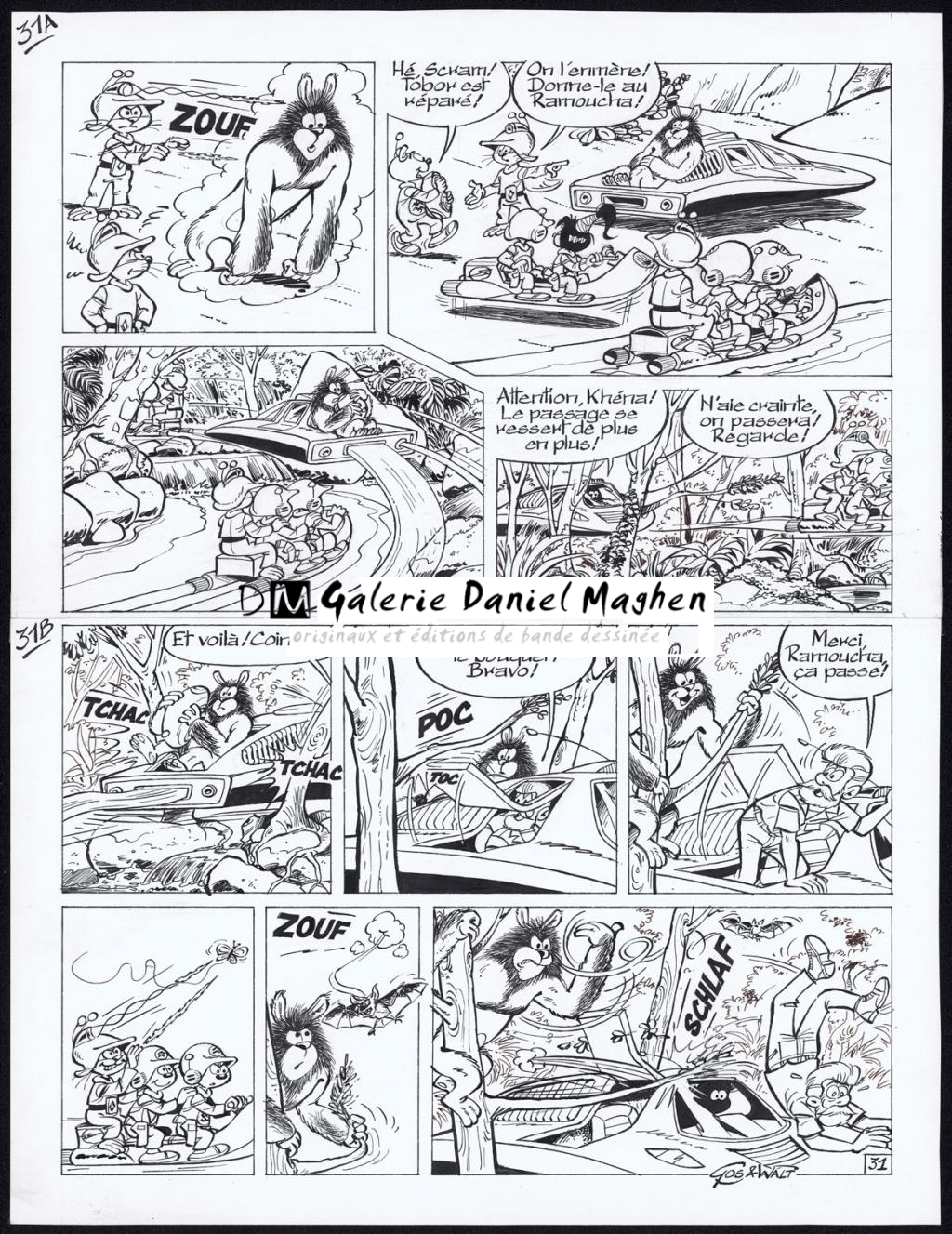 Planche originale n°31 - Gos / Walt - Encre de Chine sur papier - 4324