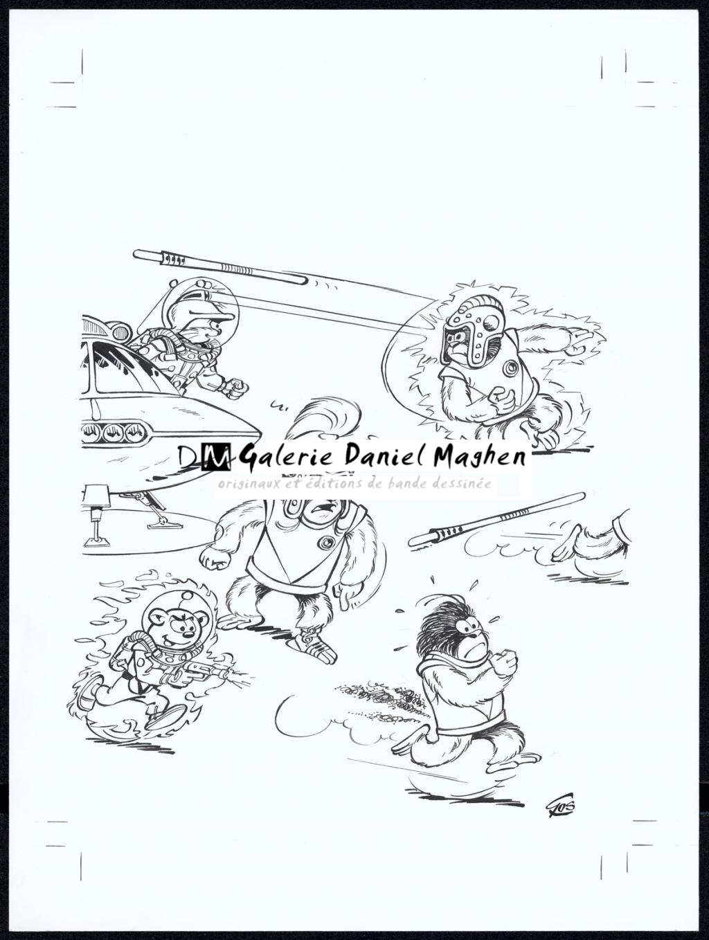 Couverture originale de la réédition - Roland Gos - Encre de Chine sur papier - 4989