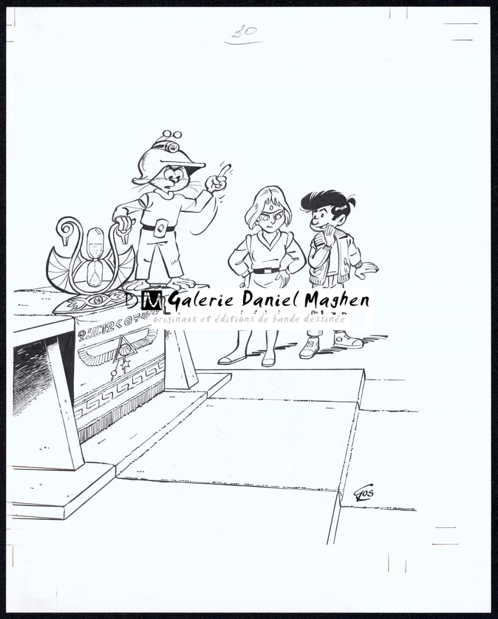 Couverture originale  réaliser pour réédition Glénat 2008 - Roland Gos - Encre de Chine sur papier - 5041