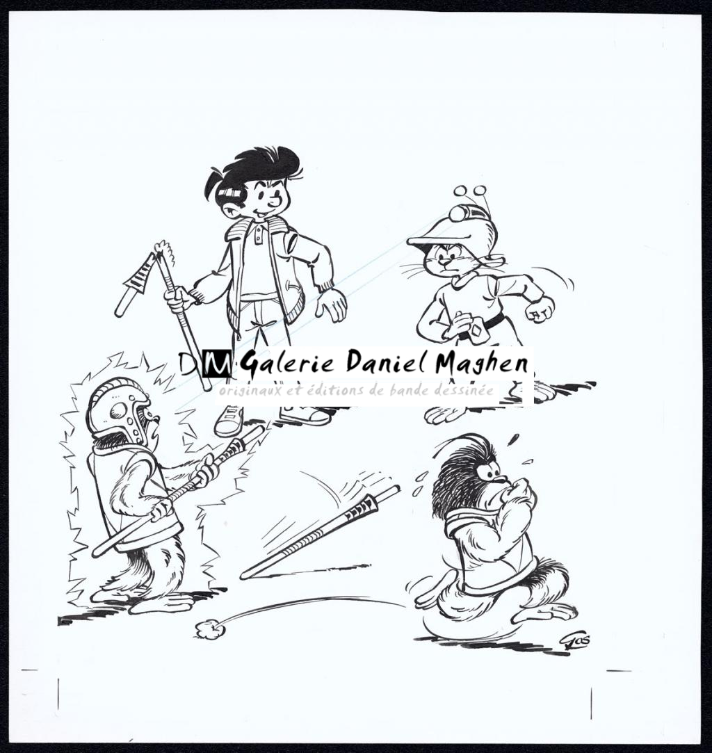 Projet de couverture - Roland Gos - Encre de Chine sur papier - 5040