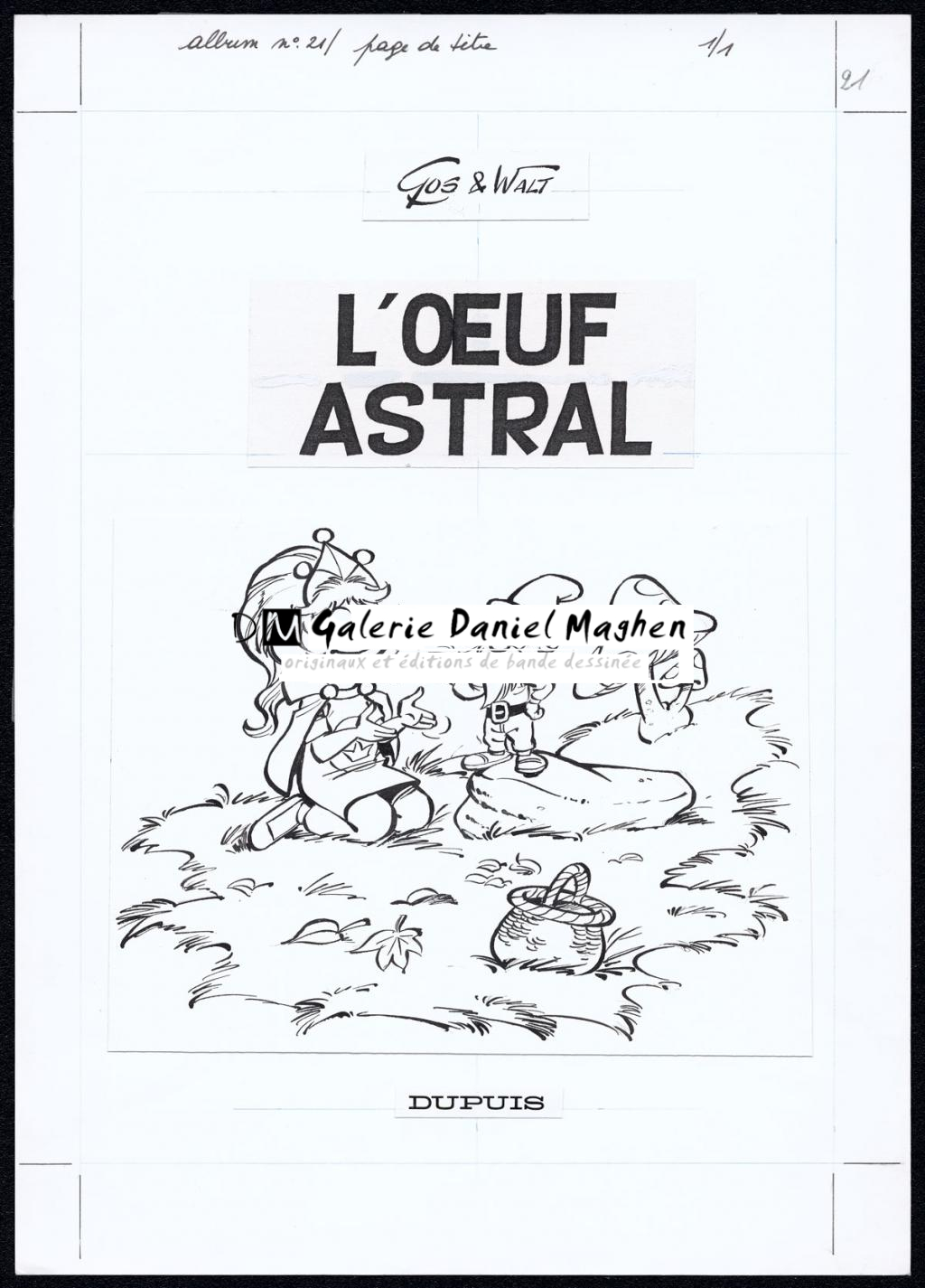 Page de titre, phylactères collés - Roland Gos - Encre de Chine sur papier - 5035