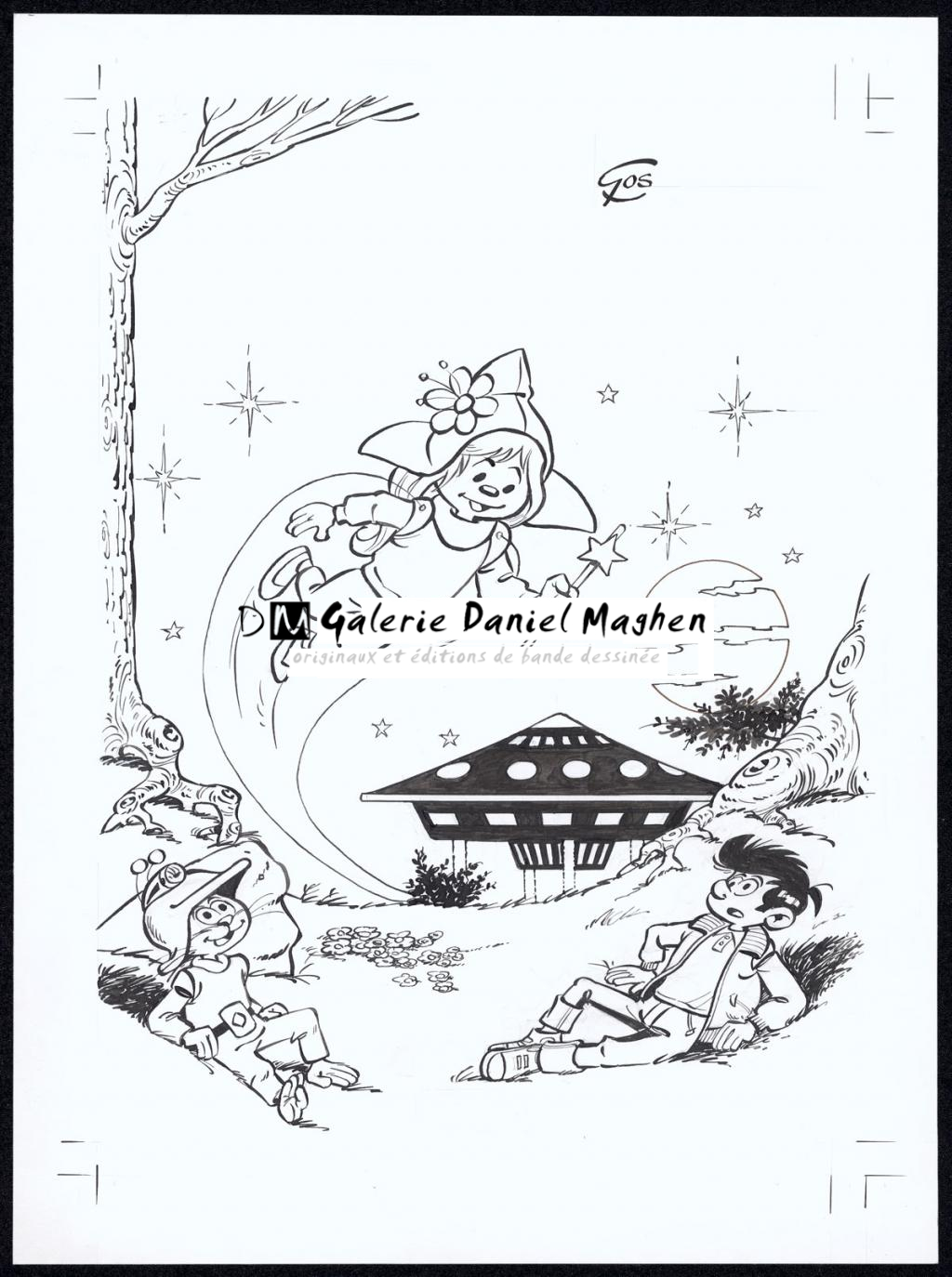 Couverture originale - Roland Gos - Encre de Chine sur papier - 5030