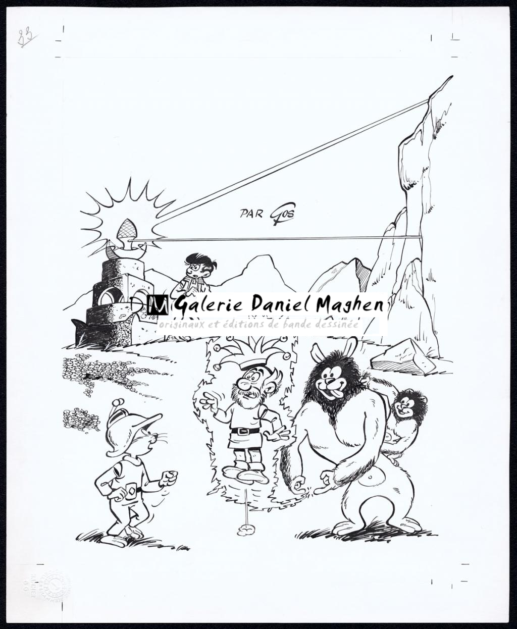 Couverture originale - Roland Gos - Encre de Chine sur papier - 5029