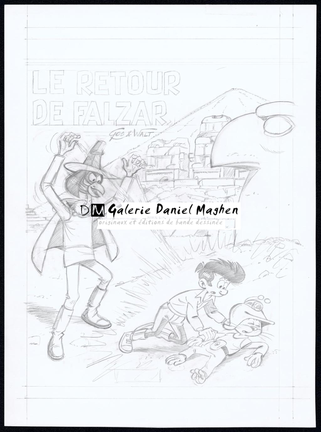 Projet couverture originale - Gos / Walt - Encre de Chine sur papier - 4499