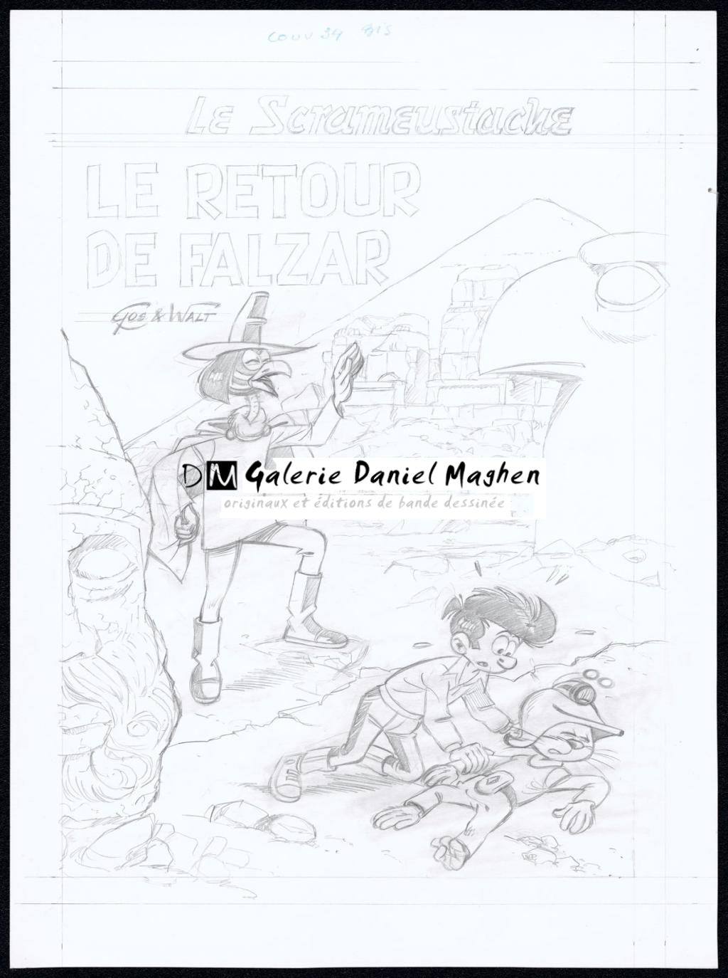 Projet couverture originale - Gos / Walt - Encre de Chine sur papier - 4498