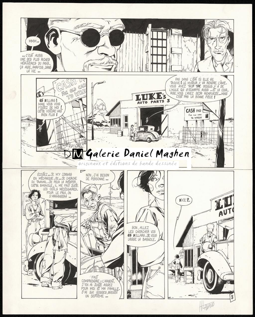 Planche originale n°8 - Hugues Labiano - Encre sur papier - 5694