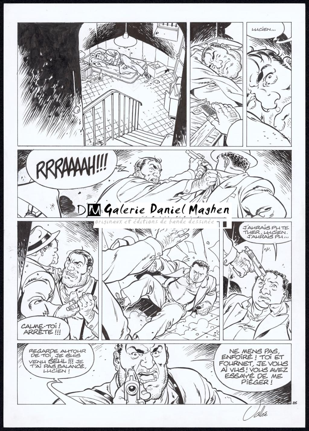 Planche originale n°26, rustine en case 1 - Sylvain Vallée - Encre de Chine sur papier - 5361