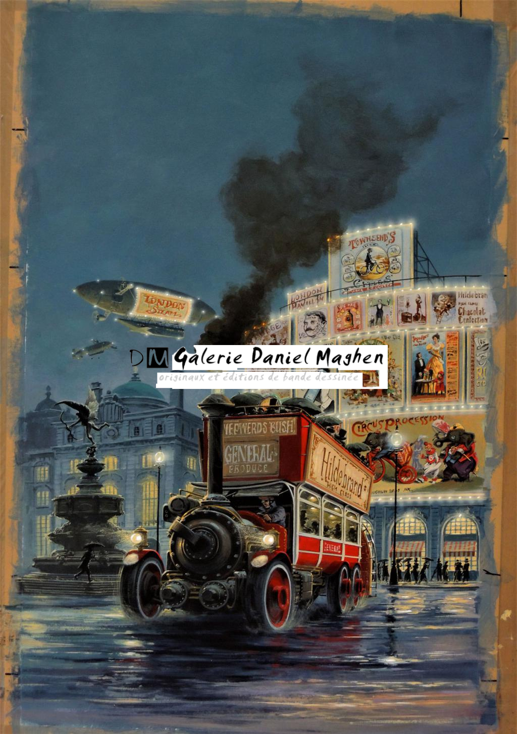 Couverture originale de la bande dessinée Hauteville House #16 - Manchu - Acrylique sur papier - 6113