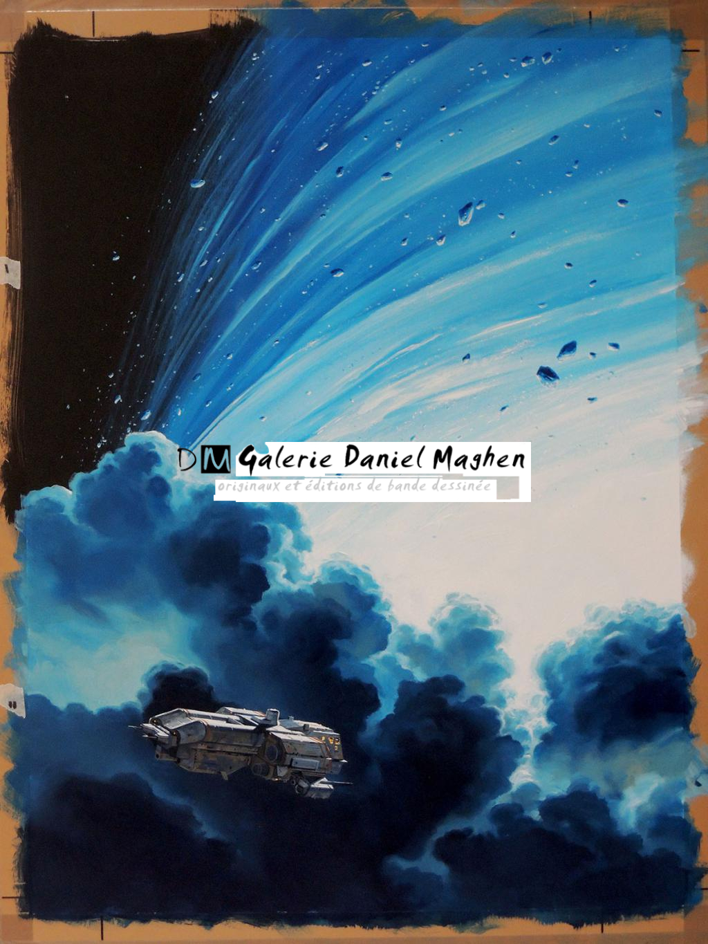 Couverture originale du roman Quantika #2 L'Ouvreur des Chemins - Manchu - Acrylique sur papier - 6110