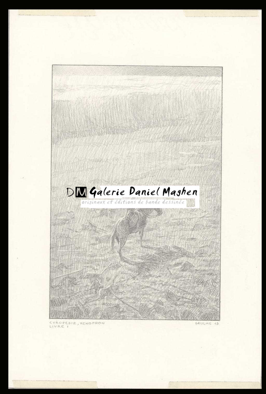 Illustration originale I de l'album : Cyropédie de Xénophon - Armel Gaulme - Mine de plomb sur papier - 5086