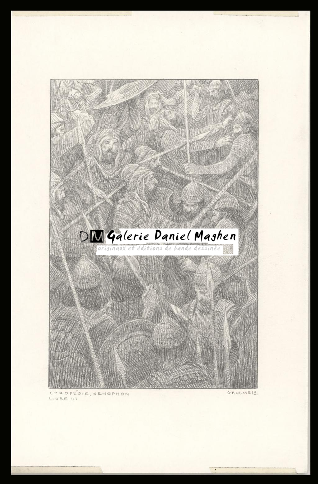 Illustration originale III,de l'album : Cyropédie de Xénophon - Armel Gaulme - Mine de plomb sur papier - 5084