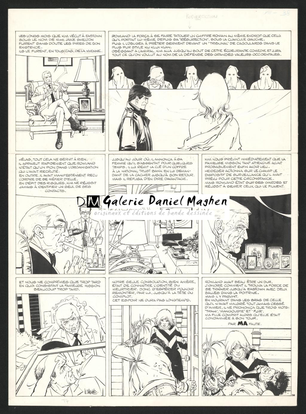 Planche originale n°38 - William Vance - Encre de Chine sur papier - 4472