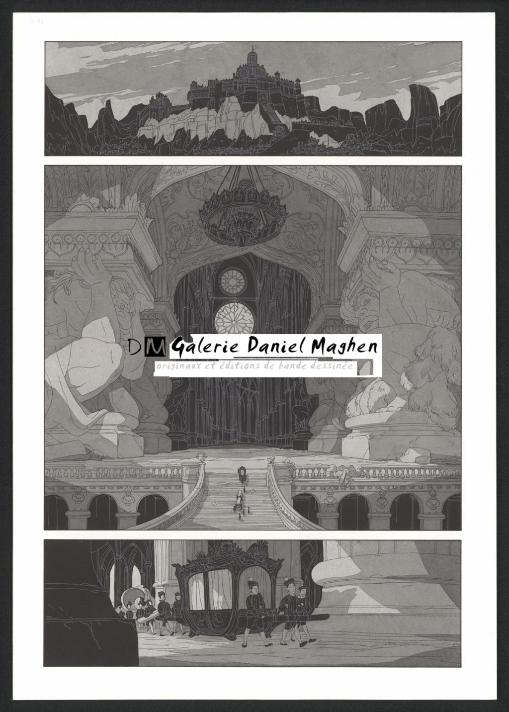 Planche originale - Bertrand Gatignol - Encres noires et aquarelle sur papier - 6545