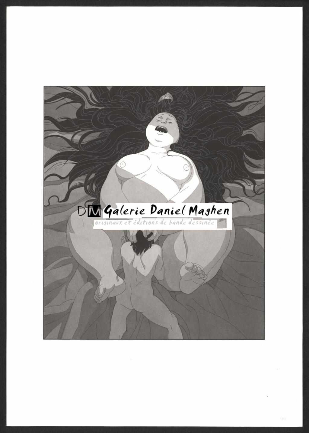 Illustration originale - Bertrand Gatignol - Encres noires et aquarelle sur papier - 6161