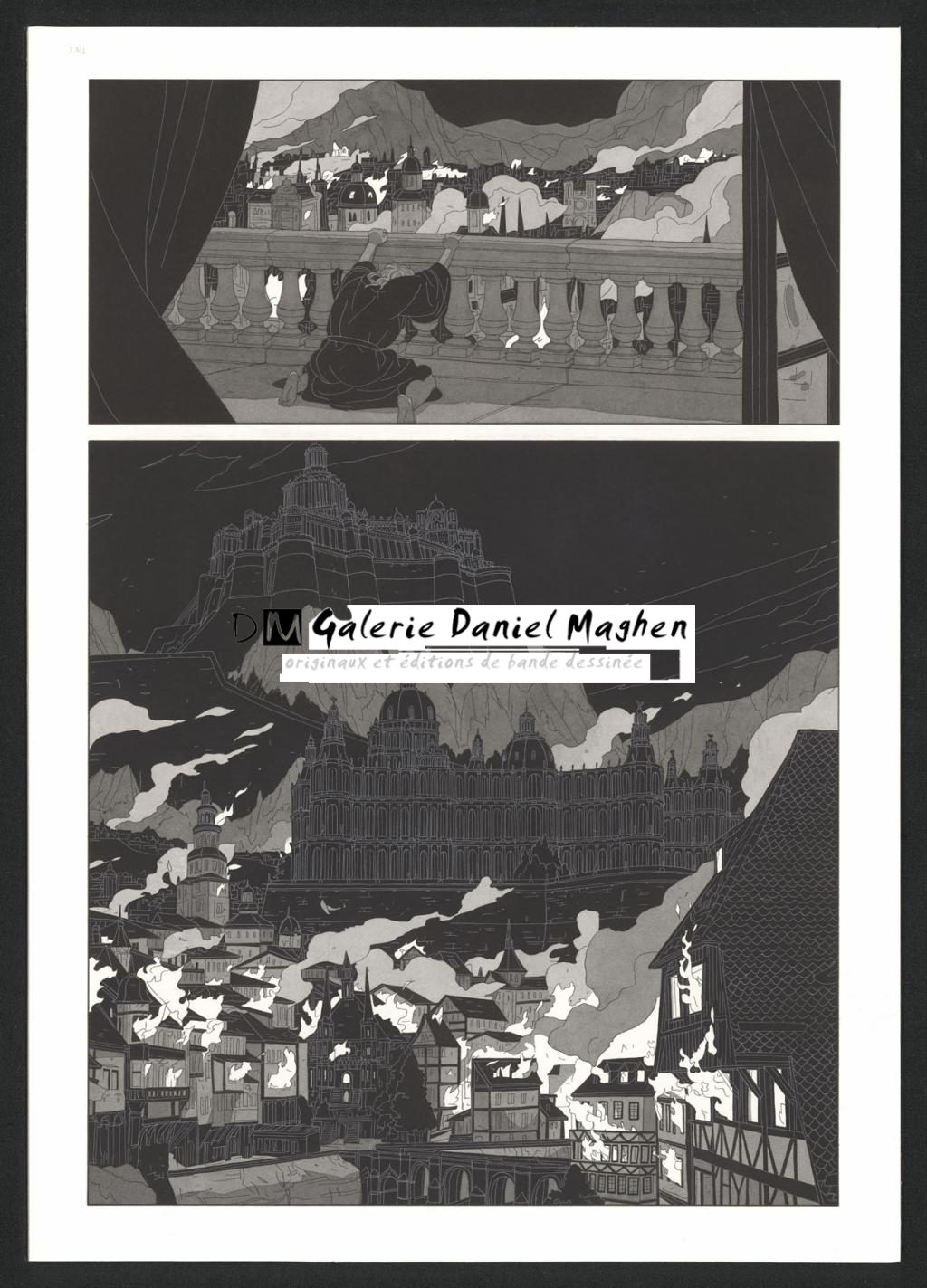 Planche originale - Bertrand Gatignol - Encres noires et aquarelle sur papier - 6544