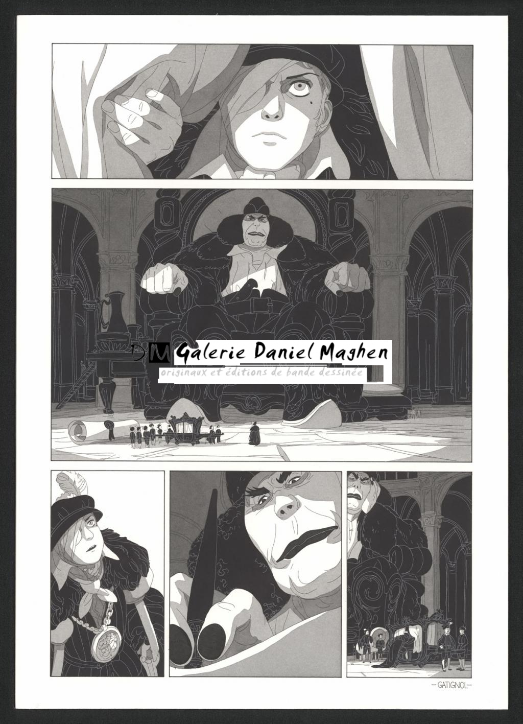 Planche originale - Bertrand Gatignol - Encres noires et aquarelle sur papier - 6542