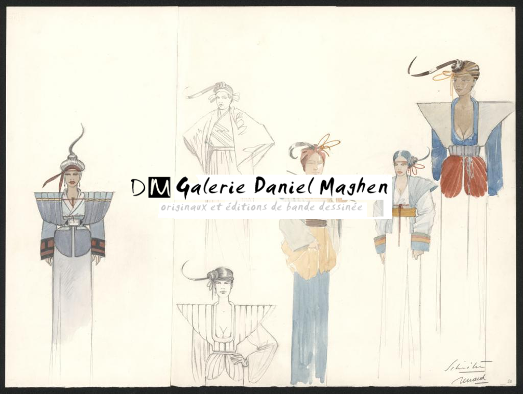 Dessin originale - Schuiten / Renard - Crayon et gouache - 5438