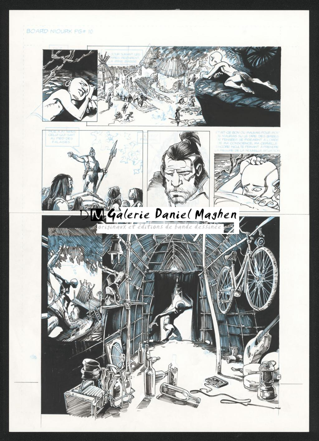 Planche originale 10 - Olivier Vatine - Encre de Chine sur papier - 36