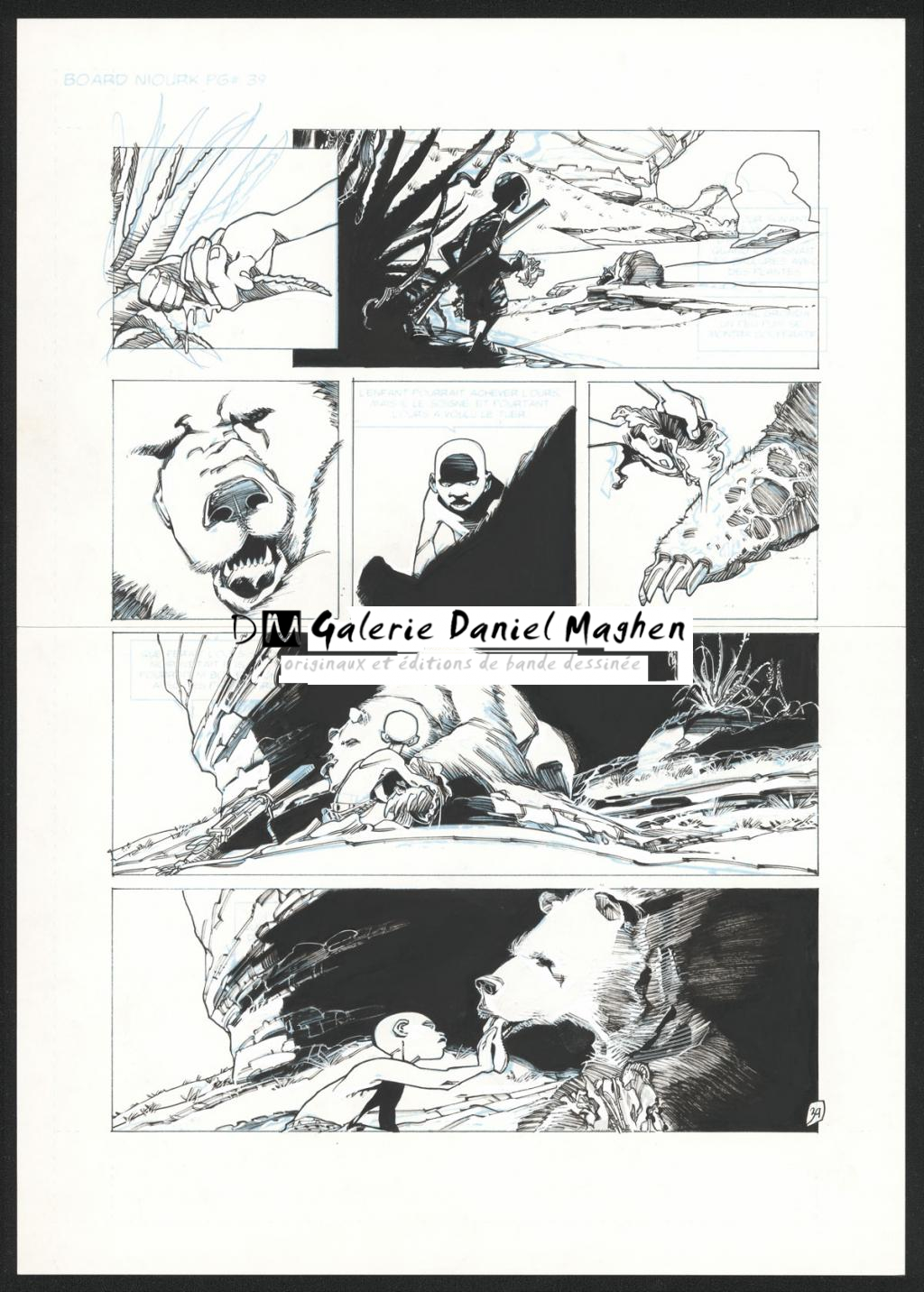 Planche originale 39 - Olivier Vatine - Encre de Chine sur papier - 34