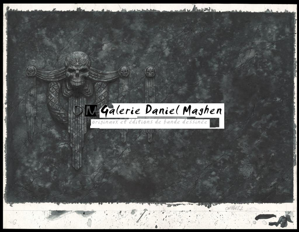 Couverture originale du coffret - Olivier Ledroit - Encre de couleur sur papier - 5103