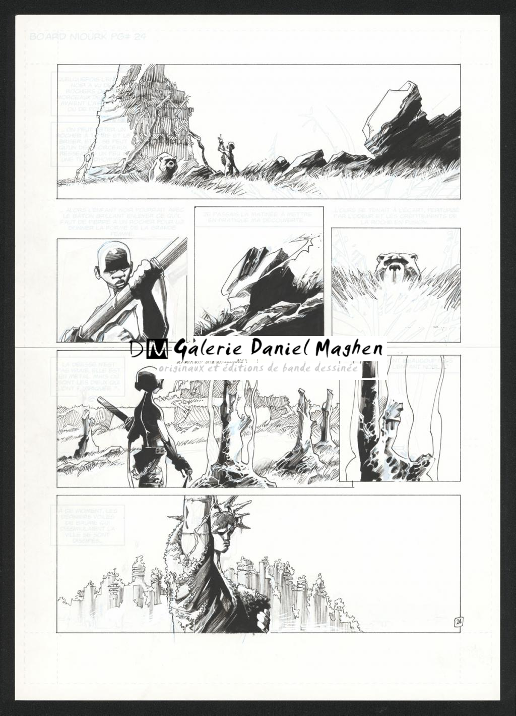 Planche originale 24 - Olivier Vatine - Encre de Chine sur papier - 26