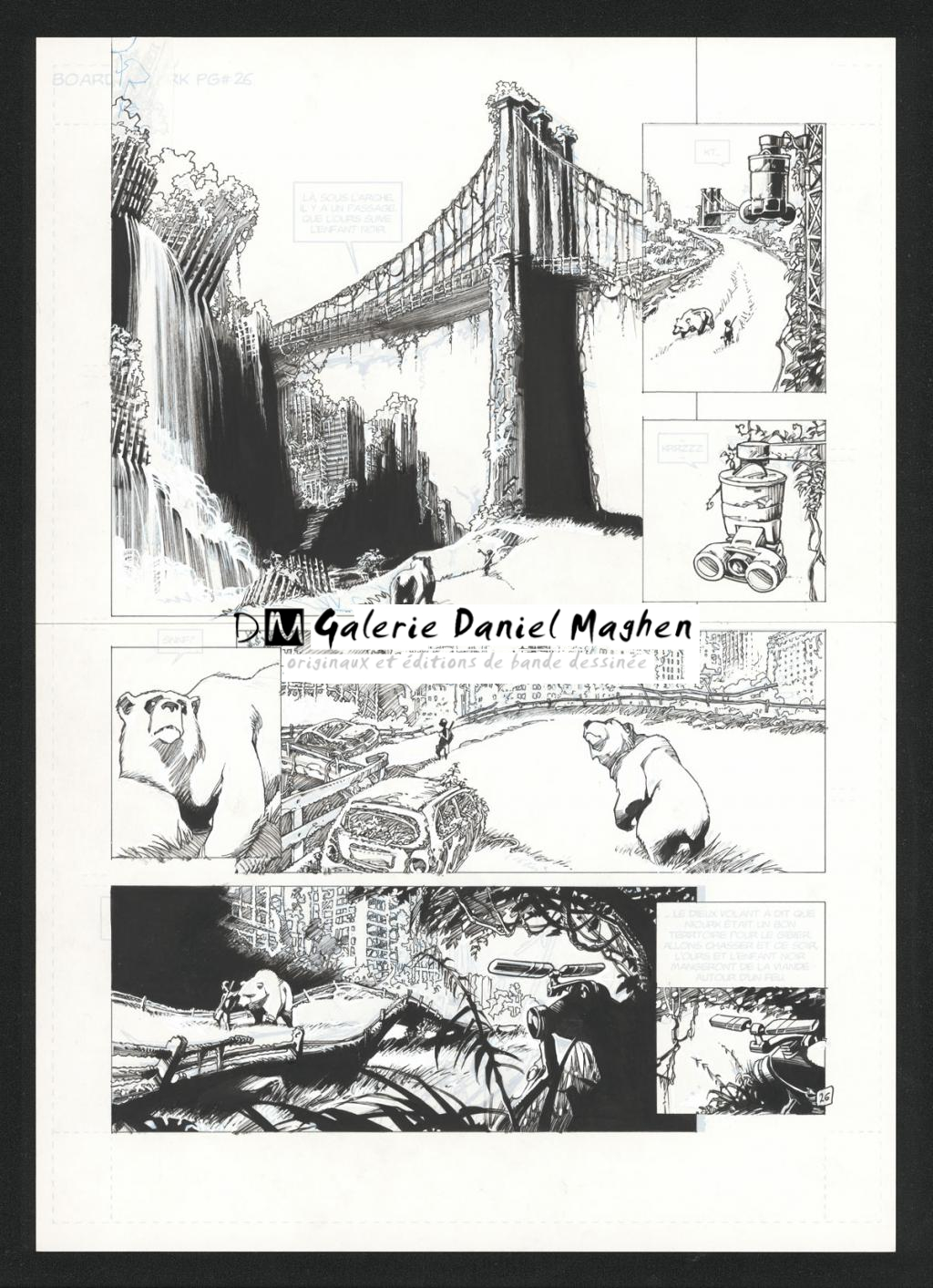 Planche originale n°26 - Olivier Vatine - Encre de Chine sur papier - 25