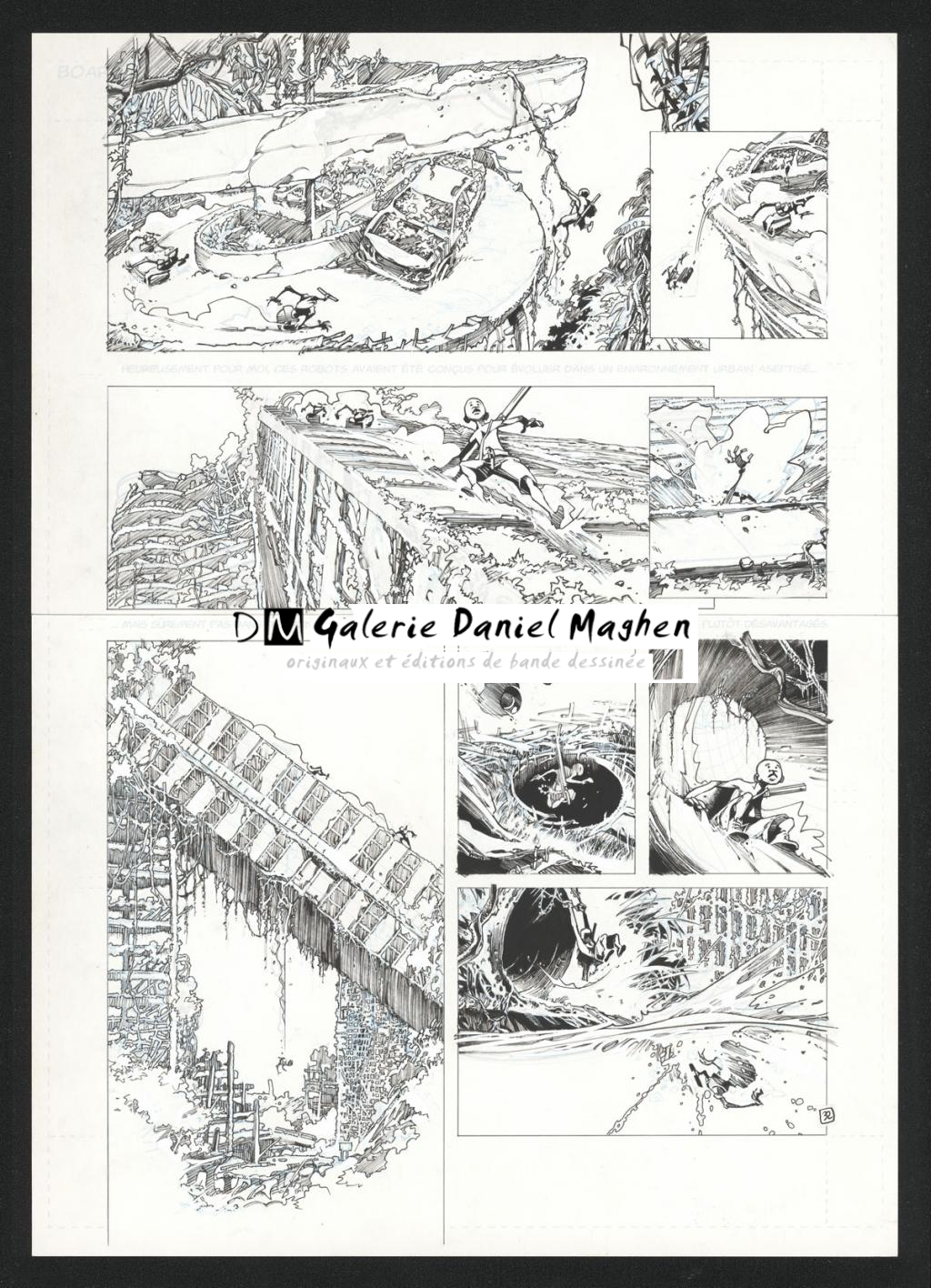 Planche originale 32 - Olivier Vatine - Encre de Chine sur papier - 22