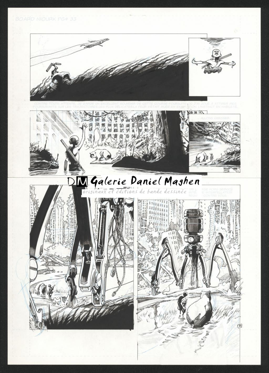 Planche originale 33 - Olivier Vatine - Encre de Chine sur papier - 21