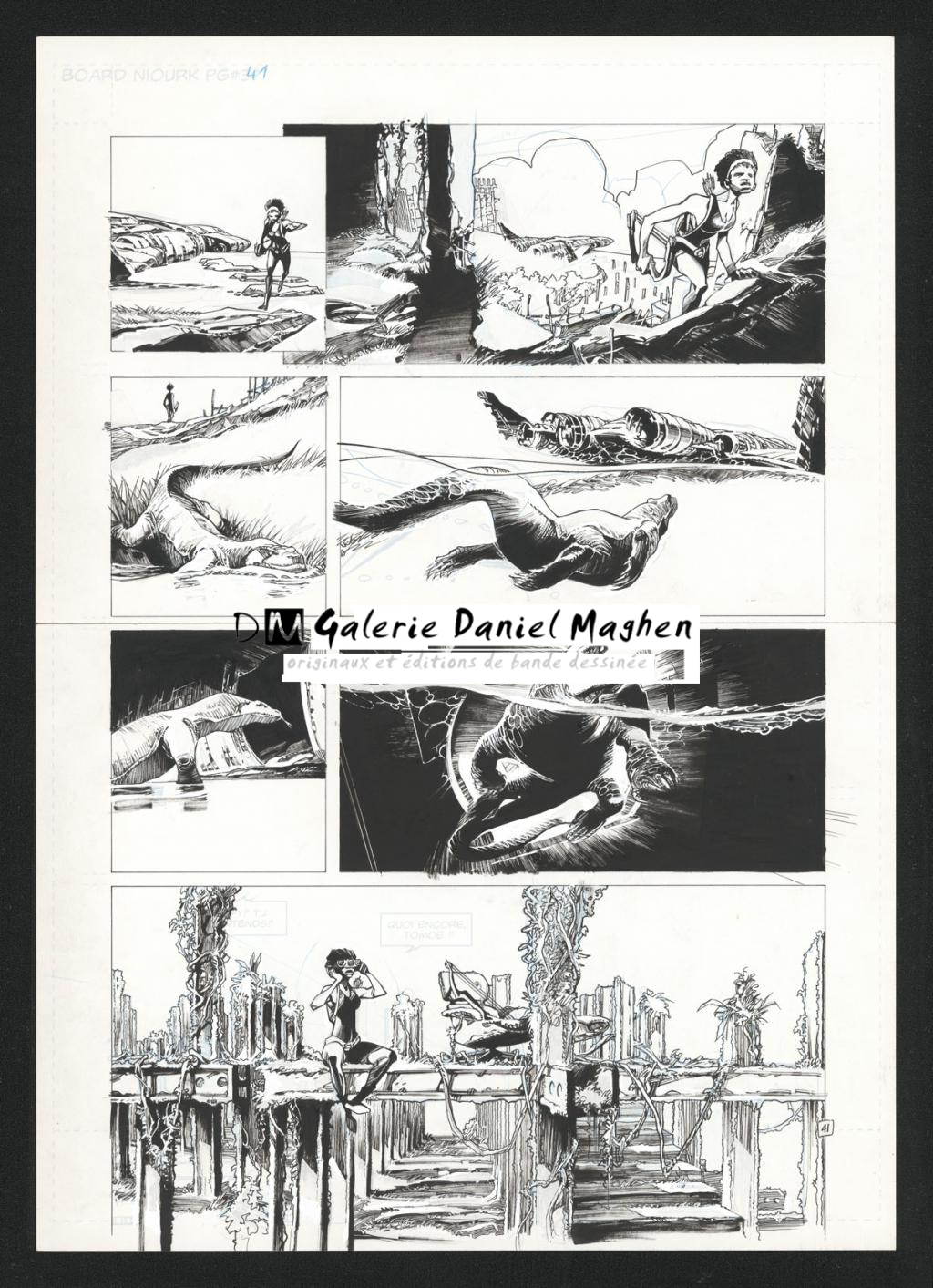 Planche originale 41 - Olivier Vatine - Encre de Chine sur papier - 6433