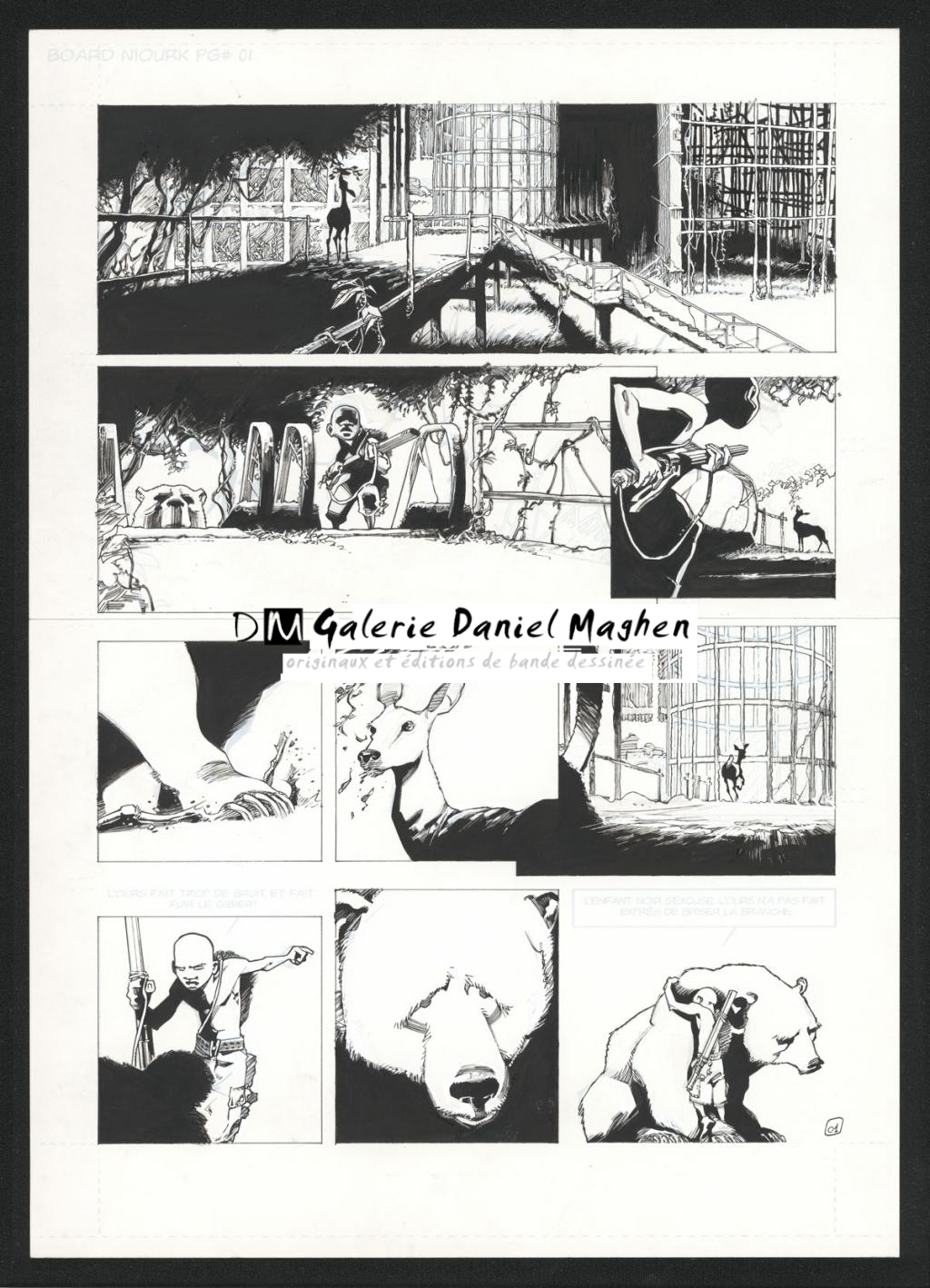 Planche originale 1 - Olivier Vatine - Encre de Chine sur papier - 17