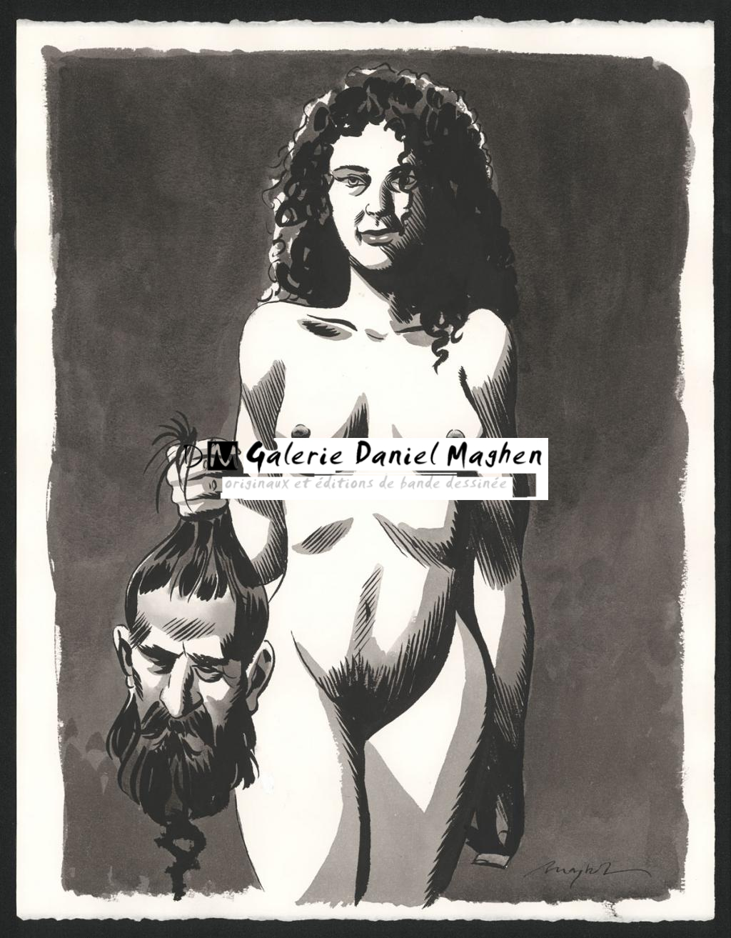 Illustration originale de
Judith et Holopherne - Emmanuel Moynot - Encre de Chine sur papier - 5137