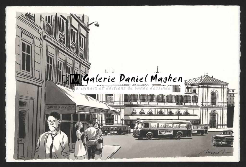 Illustration originale
Gare Montparnasse - Emmanuel Moynot - Encre de Chine sur papier - 5136