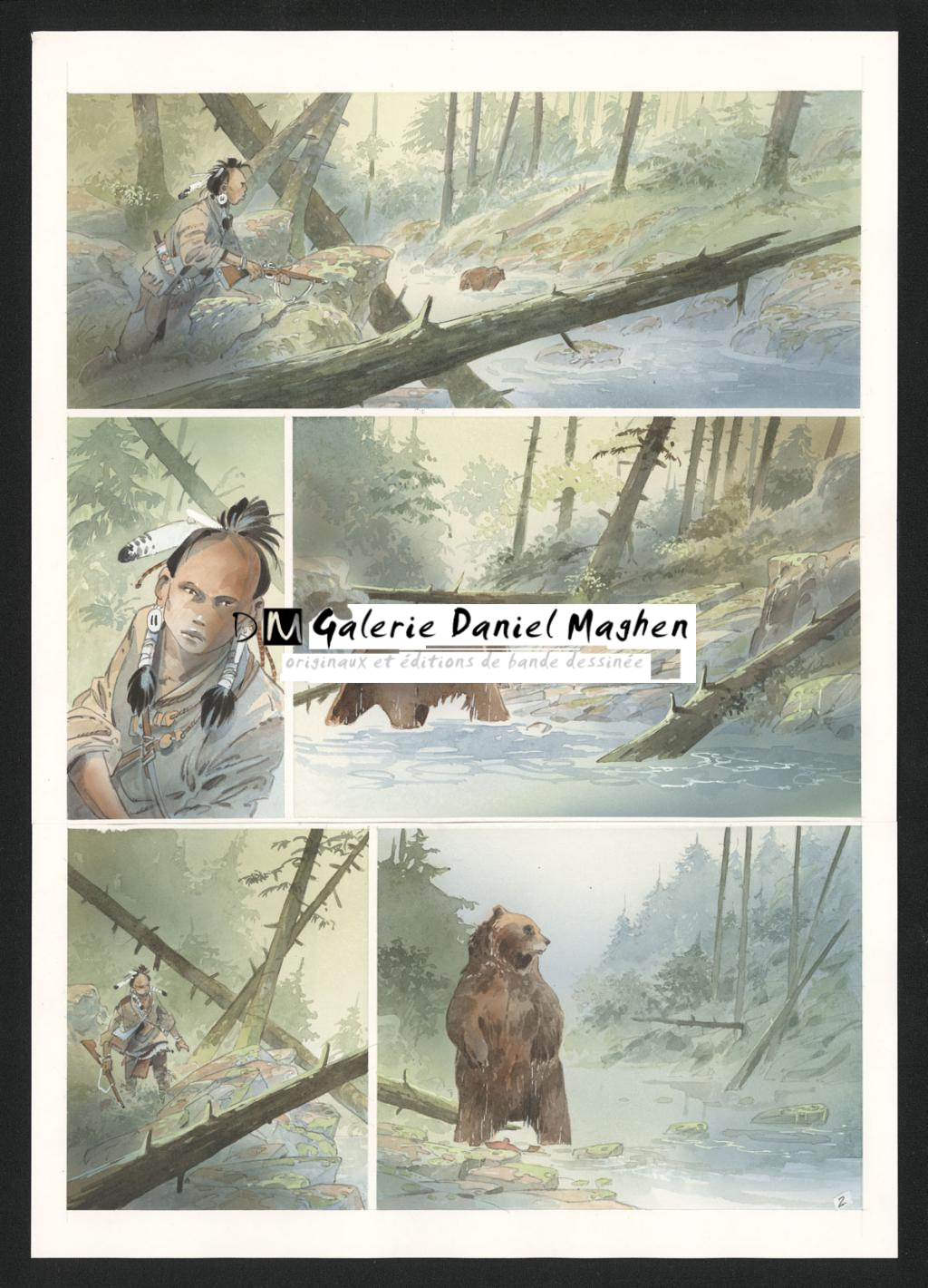 Planche originale n°2 - Patrick Prugne - Aquarelle et crayon sur papier - 5868